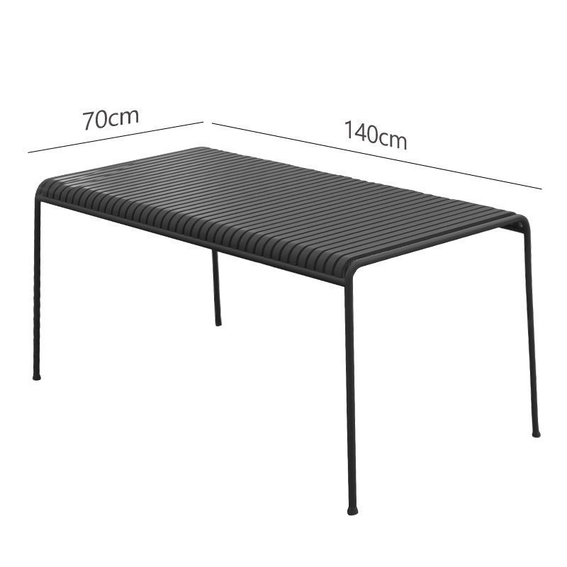 Picture of Internet Celebrity Courtyard Outdoor Tables and Chairs Commercial Restaurant Milk Tea Shop Outdoor Seat Table Balcony Open-Air Table and Chair Set