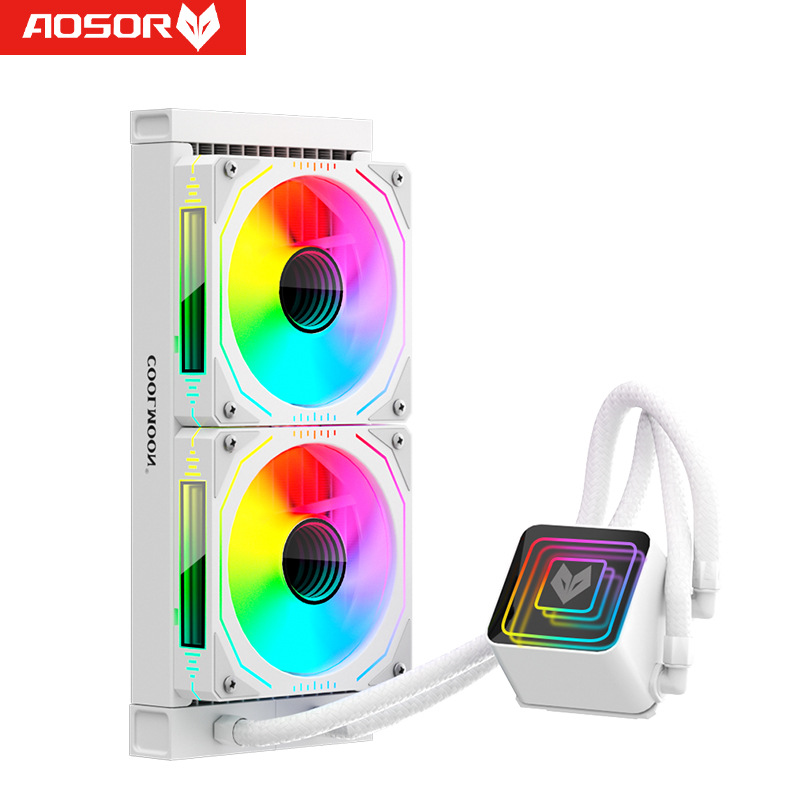 Picture of Kuyue Glacier 240 Water-cooled Radiator Desktop ARGB Multi-platform Integrated Lens CPU Water-cooled Fan