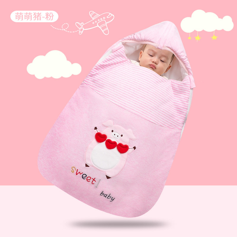 Picture of Factory direct supply of a generation of hair agent baby sleeping bag newborn belly kick thick swaddling clothes in autumn and winter