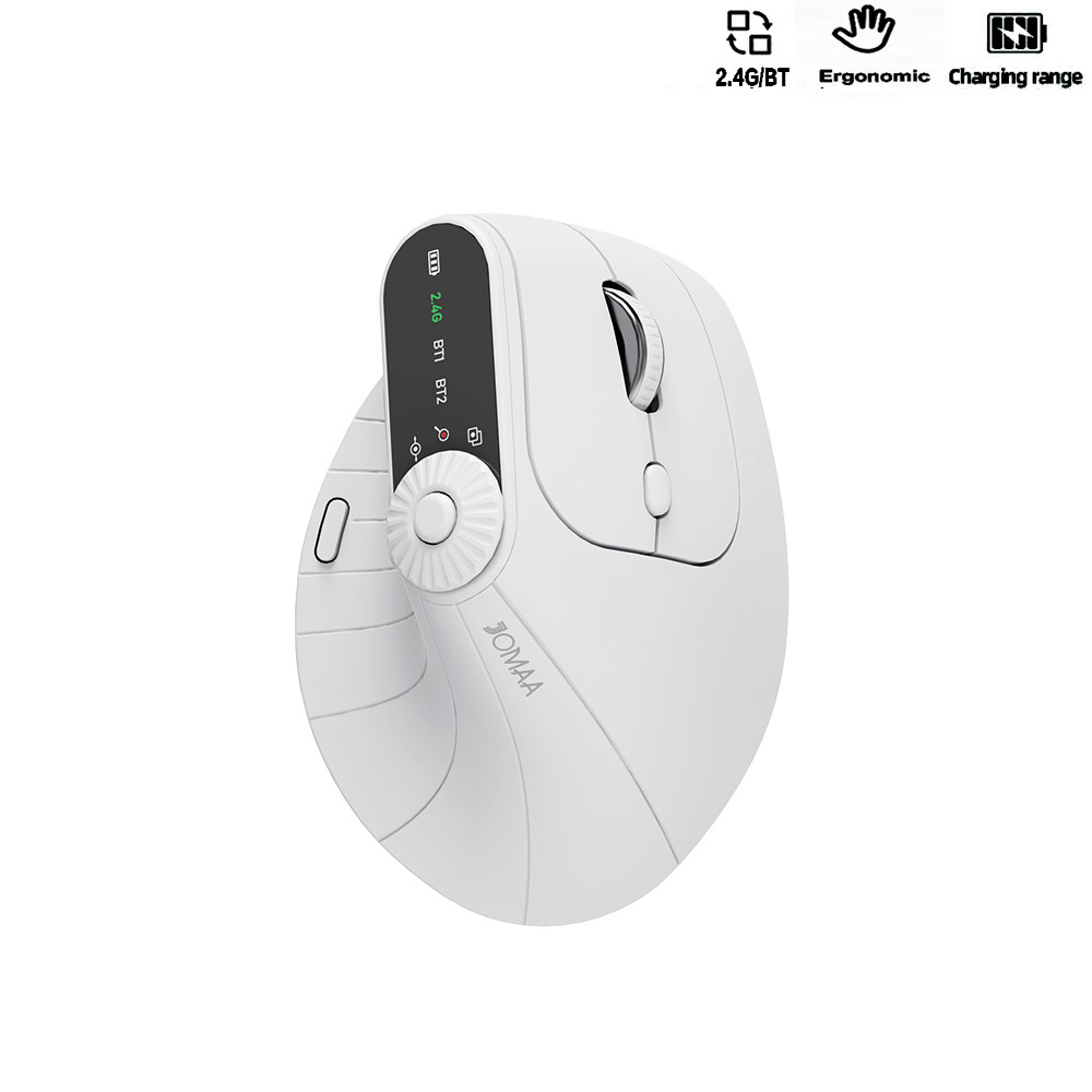 Picture of Cross-border JOMAA 2.4G Bluetooth Wireless Vertical Mouse Ergonomic Rechargeable Multi-device Mouse Office