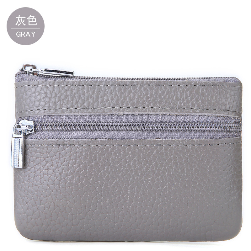 Picture of Factory direct real leather mini wallet Korean version of cute coin storage bag zipper coin purse can be distributed agent