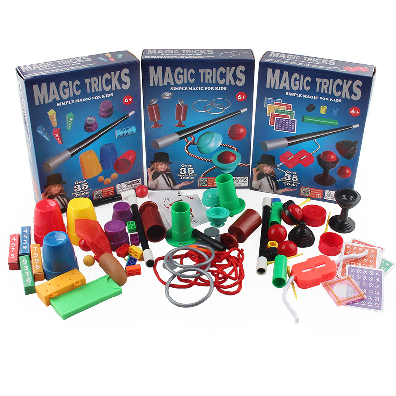 Amazon Hot Selling Magic Props Set New Strange Show Children's Educational Magic Toys Send Tutorial