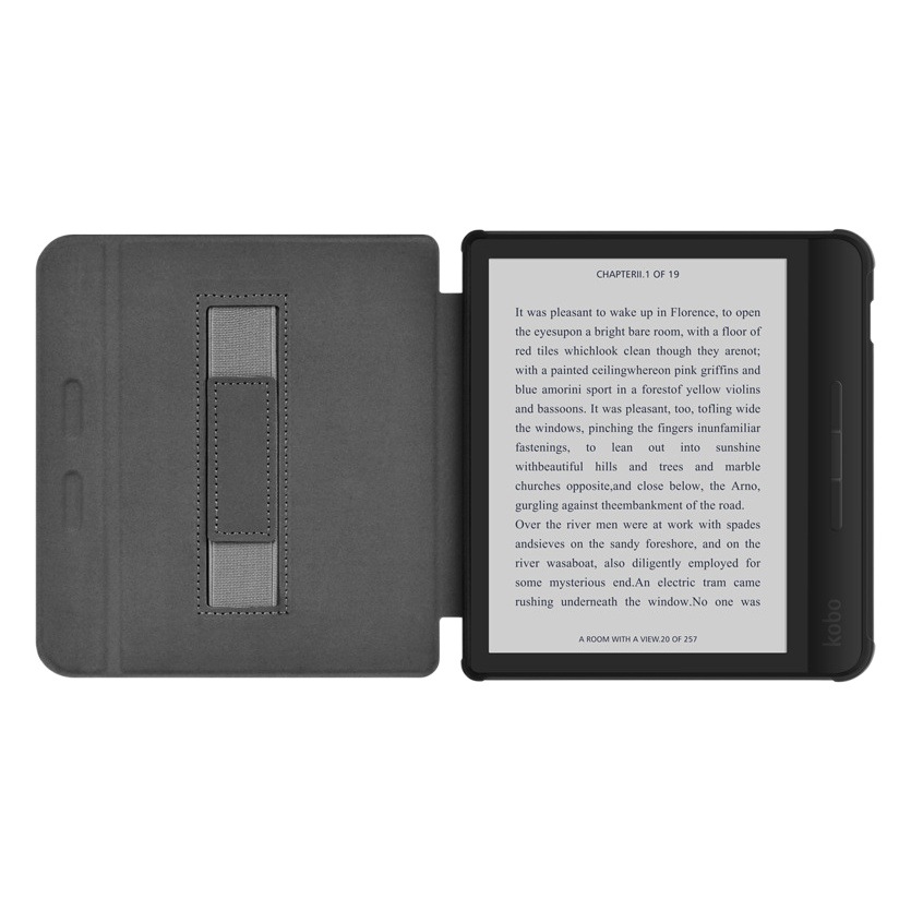 Suitable for 2019Kobo LibraH2O handheld 7-inch protective case Tolino vision5 linen pattern protective case