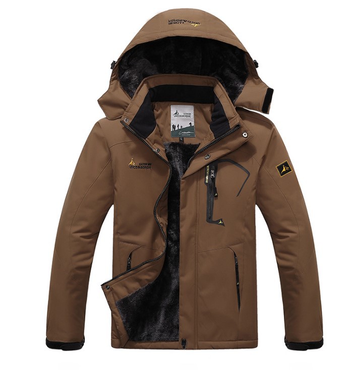 Picture of 2025 Amazon Outdoor Couple Jacket Large Size Velvet Thickened Windproof Mountaineering Cycling Warm Cotton Jacket