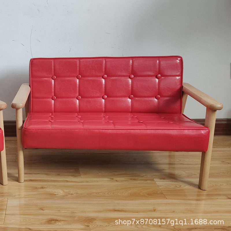 Picture of Children's Room Wooden Infant Garden Cute Reading Corner Photography Small Sofa Baby Stool Training Course Seat Mini