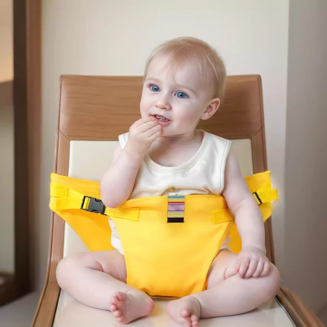 Picture of Baby Dining Chair Bag Children's Sitting Training Seat Fixed Strap Folding Portable Simple Eating and Dining Belt