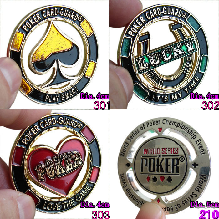 Texas poker card pressing coin zinc alloy hollow type diameter 4cm card pressing device metal chips coin gift commemorative coin