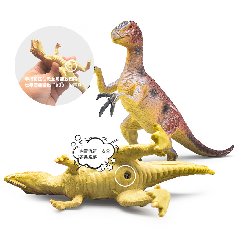 Picture of Dinosaur toy model simulation dinosaur model large sounding triceratops plastic boy dinosaur toy large
