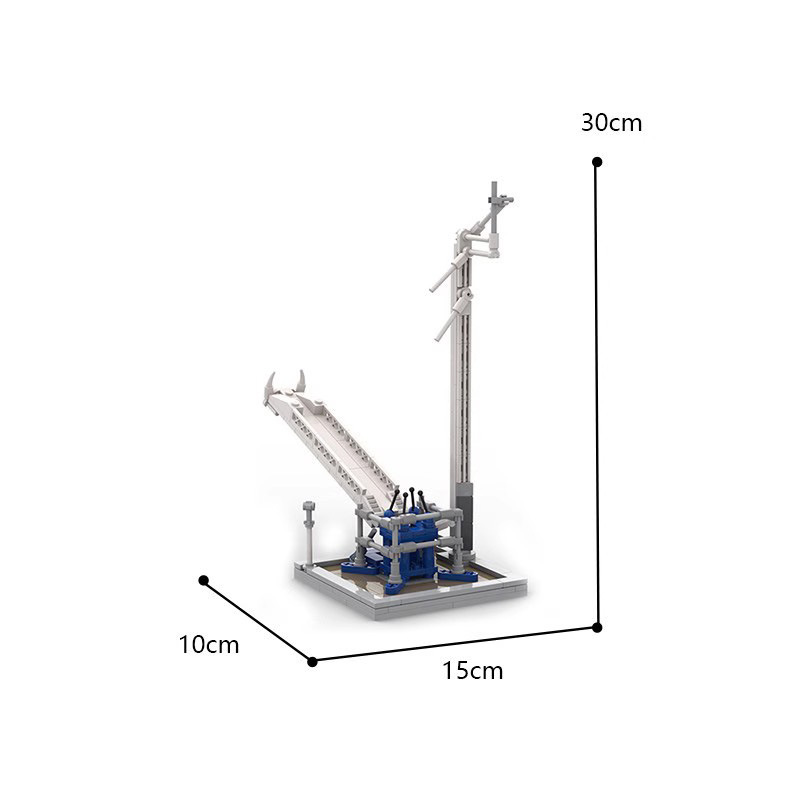 Picture of MOC Chinese-made assembled toy Falcon No. 1 launch vehicle SpaceX building blocks compatible with Lego model