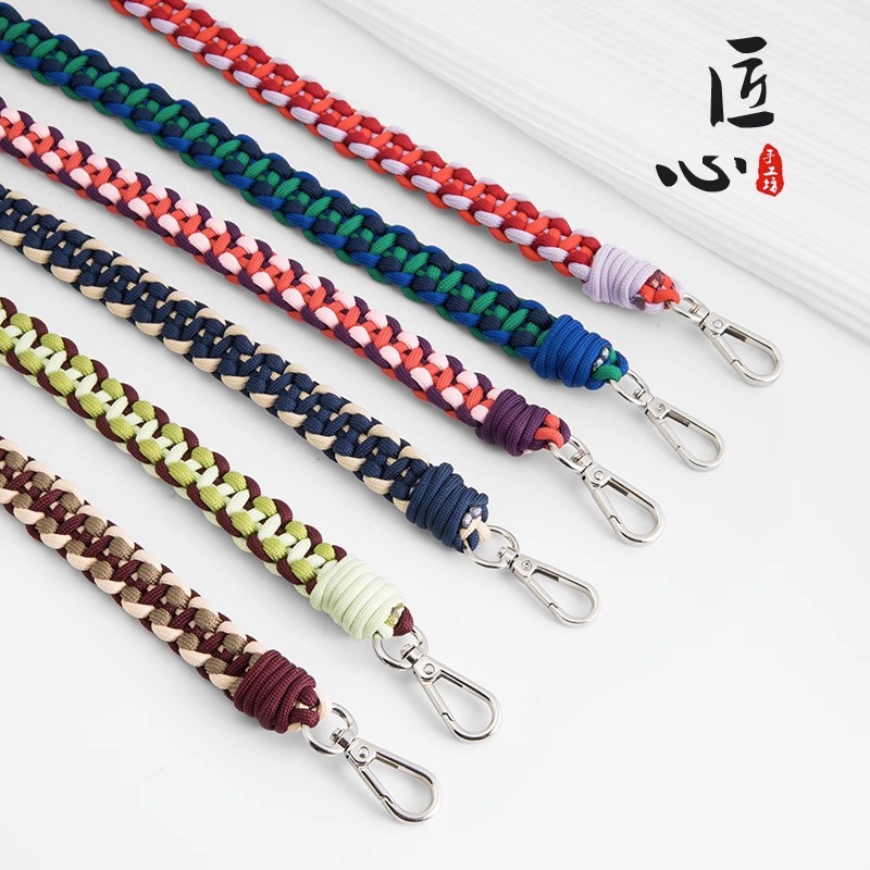 Picture of Craftsmanship Workshop for Longxiang Mini Bag Handmade Woven Shoulder Strap DIY Color Woven Rope Crossbody Bag Strap