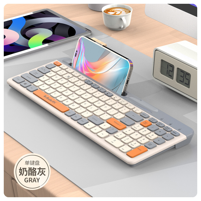 Picture of Viper K100 Wireless Bluetooth Dual-mode Keyboard Chocolate Laptop Phablet Universal Cross-border