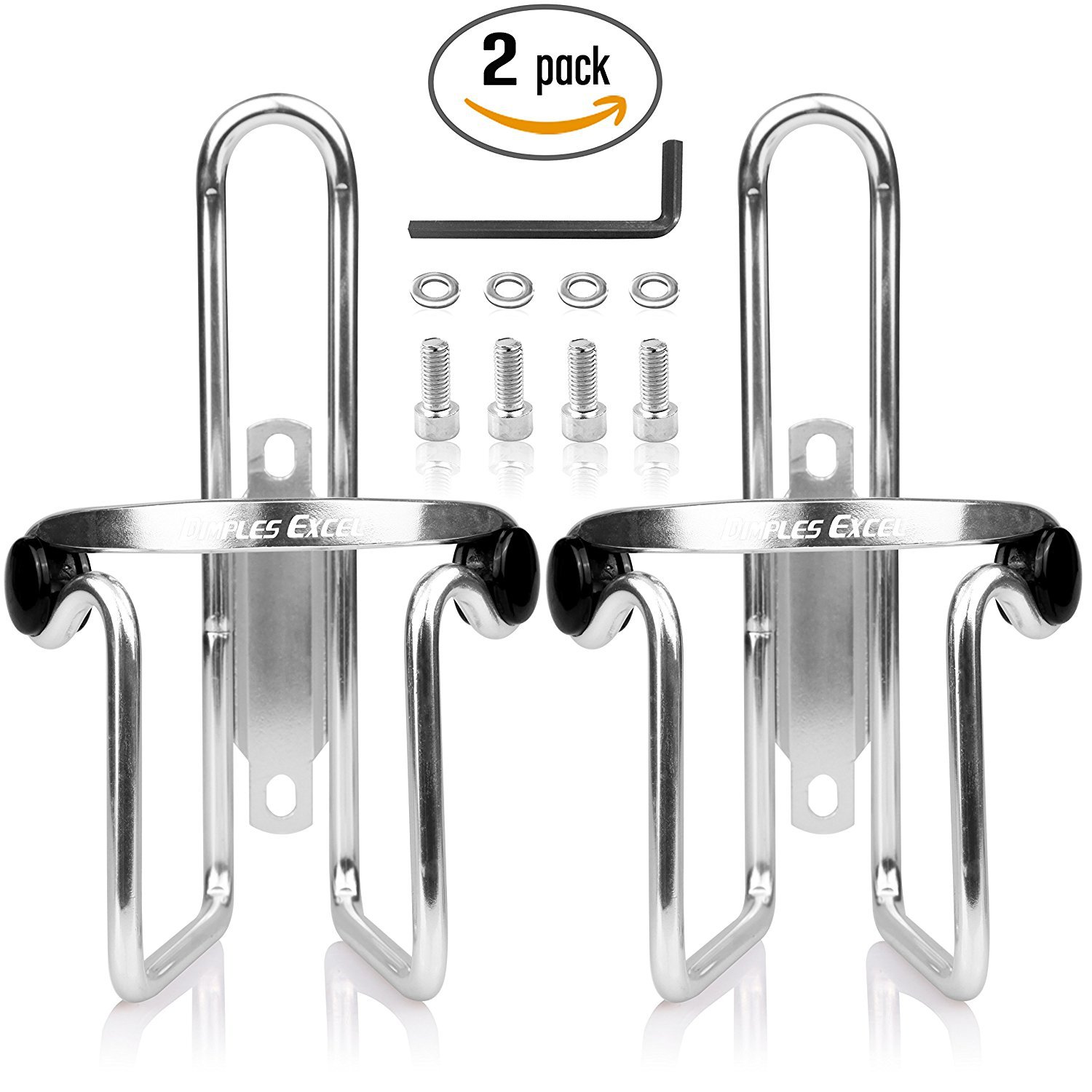 Picture of Bicycle Water Kettle Rack Highway Mountain Bike Double Bead Aluminum Alloy Quick Dismantle Water Cup Rack Riding Equipment Bicycle Accessories