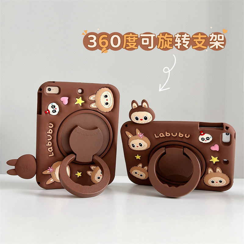 Picture of Xiaoxin Pad2024 Protective Cover Cartoon Sound Transmission Xpadvivopadair Silicone Satchel 360 Rotating Labubu
