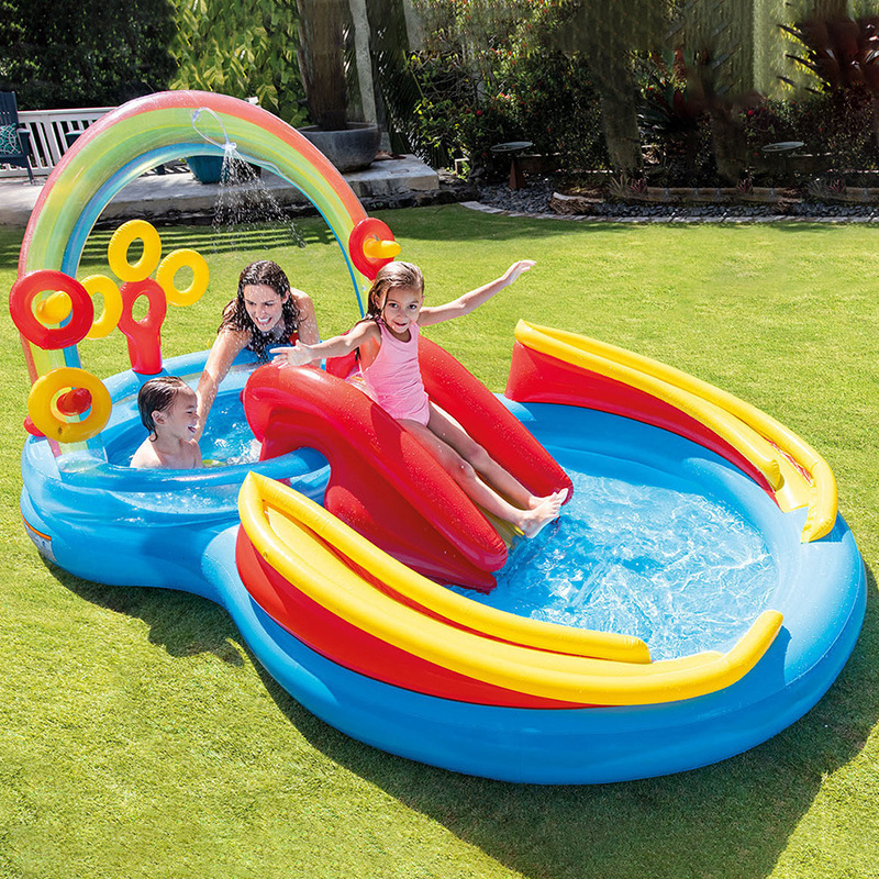 Picture of Intex Inflatable Kidsren's Slide Paddling Pool Outdoor Swimming Pool Slide Water Spray Indoor Pvc Wholesale Dropshipping