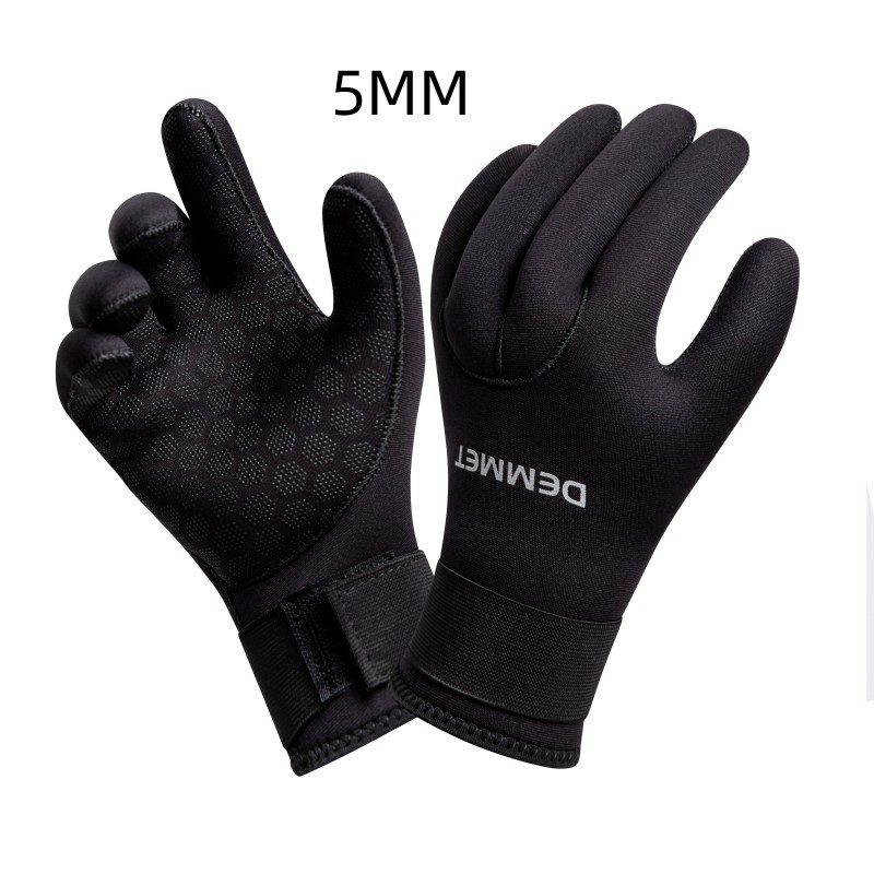 Picture of Cross-border diving gloves 3/5MM men's and women's non-slip anti-thorn wear-resistant snorkeling swimming gloves warm cold-proof in stock winter