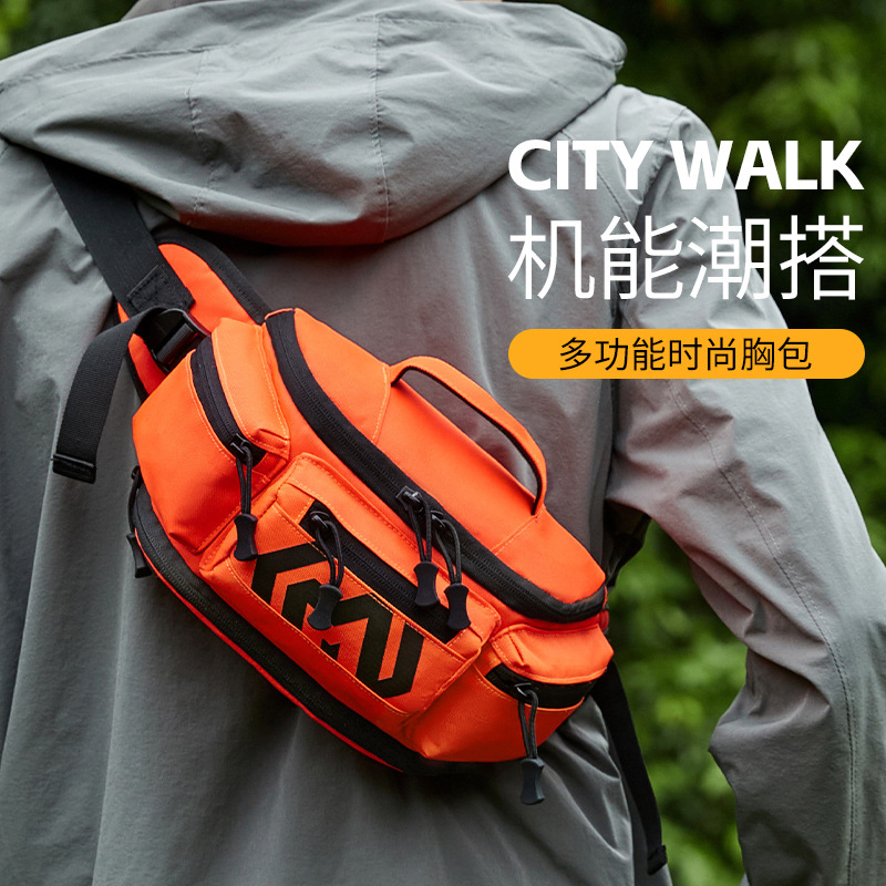 Source Factory Outdoor Riding Waist Bag Travel Large Capacity Multi-purpose Single Shoulder Crossbody Bag Mountaineering Hiking Tactical Chest Bag
