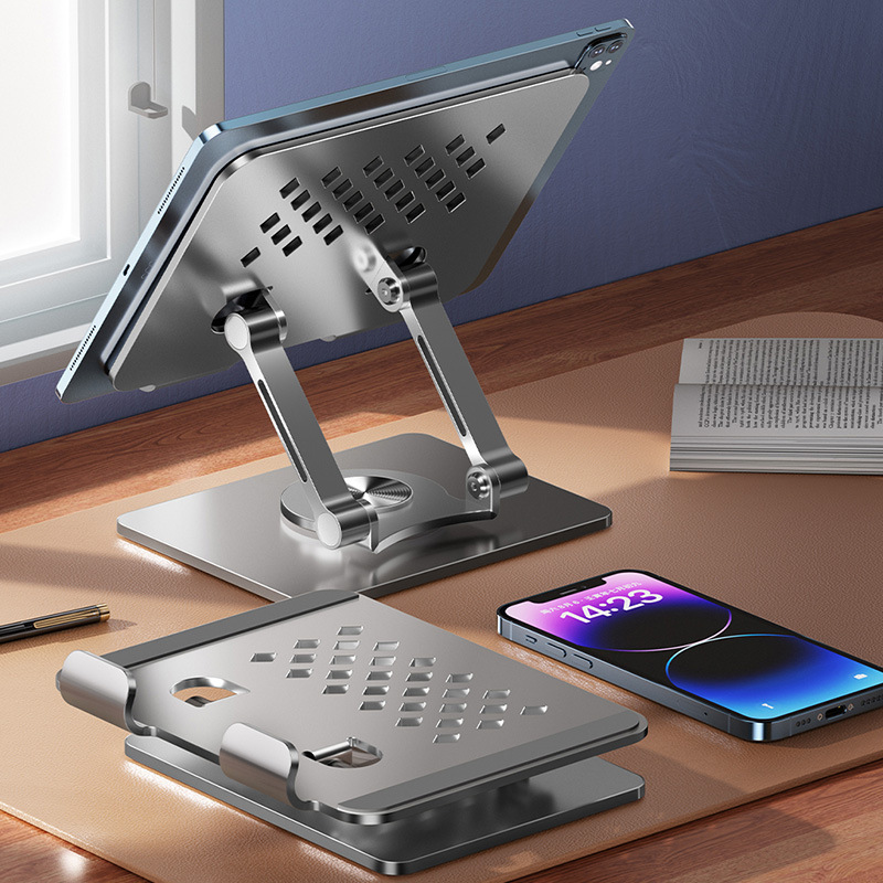 Picture of New tablet stand 360 ° rotating metal desktop support frame suitable for ipad mobile phone universal rack