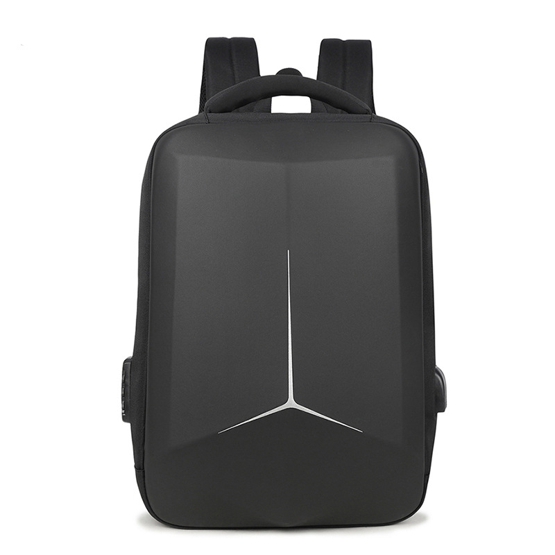 Picture of New fashion backpack large capacity hard shell compression motorcycle backpack trend e-sports 17 inch large capacity computer bag