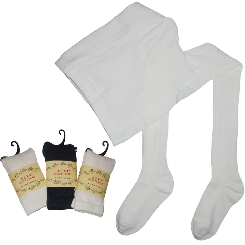 Picture of Children and Students Combed Cotton Leggings Double Needle Combed Cotton Large, Medium and Small Girls Baby Performance Pantyhose Ballet Pants
