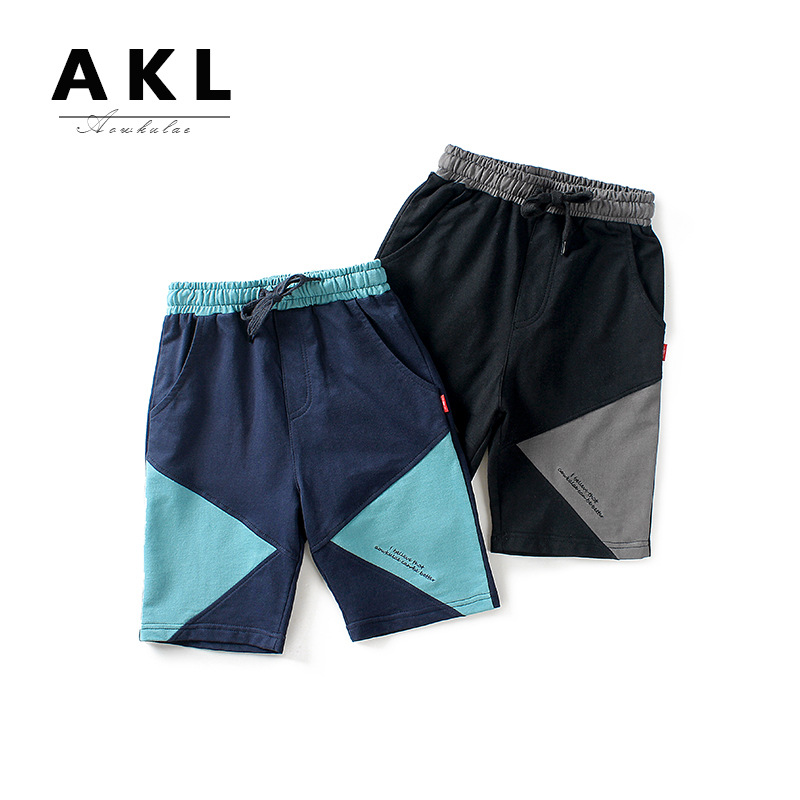Picture of Children's Pants 2023 Summer New Korean Style Boys' Sports Pants Girls' Knitted Trendy Hot Pants Children's Five-point Pants