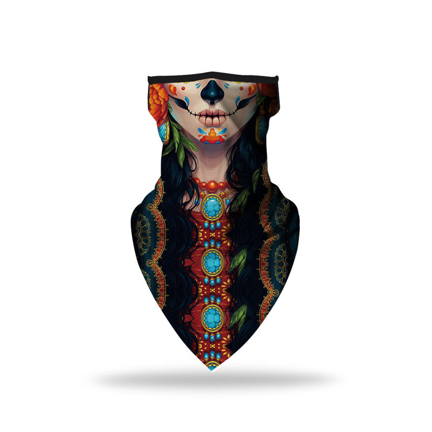 Picture of Summer Sun Protection Cycling Face Towel Milk Silk Breathable Outdoor Multifunctional Neck Scarf Couple Style Magic Face Towel Wholesale