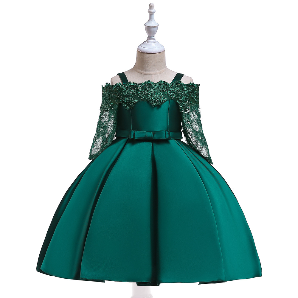 Picture of 2025 New Wedding Dress Tutu Skirt Birthday Party Piano Performance Dress Wedding Dress Girls Dress