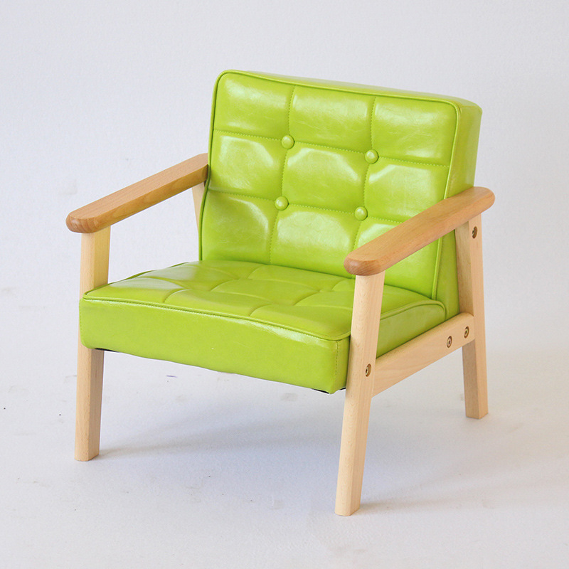 Picture of Children's Room Wooden Infant Garden Cute Reading Corner Photography Small Sofa Baby Stool Training Course Seat Mini