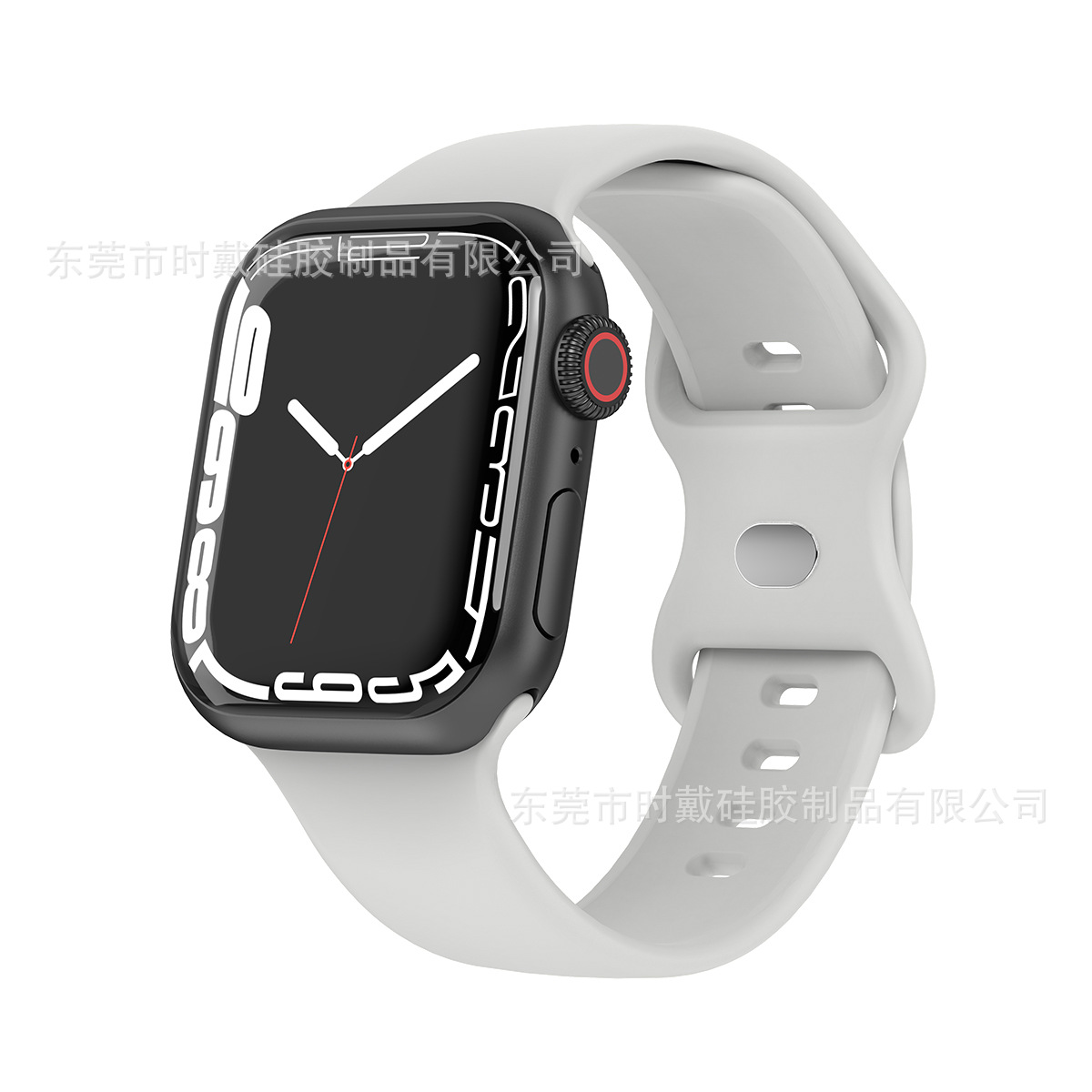 Picture of strap Watch 8 generation/Ultra/SE solid color silicone buckle iwatch strap