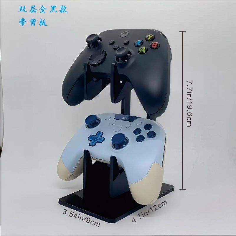 Picture of Acrylic Game Handle Display Stand PS4 Wireless Transparent Desktop Headset Hanger PS5 Universal Handle Bracket