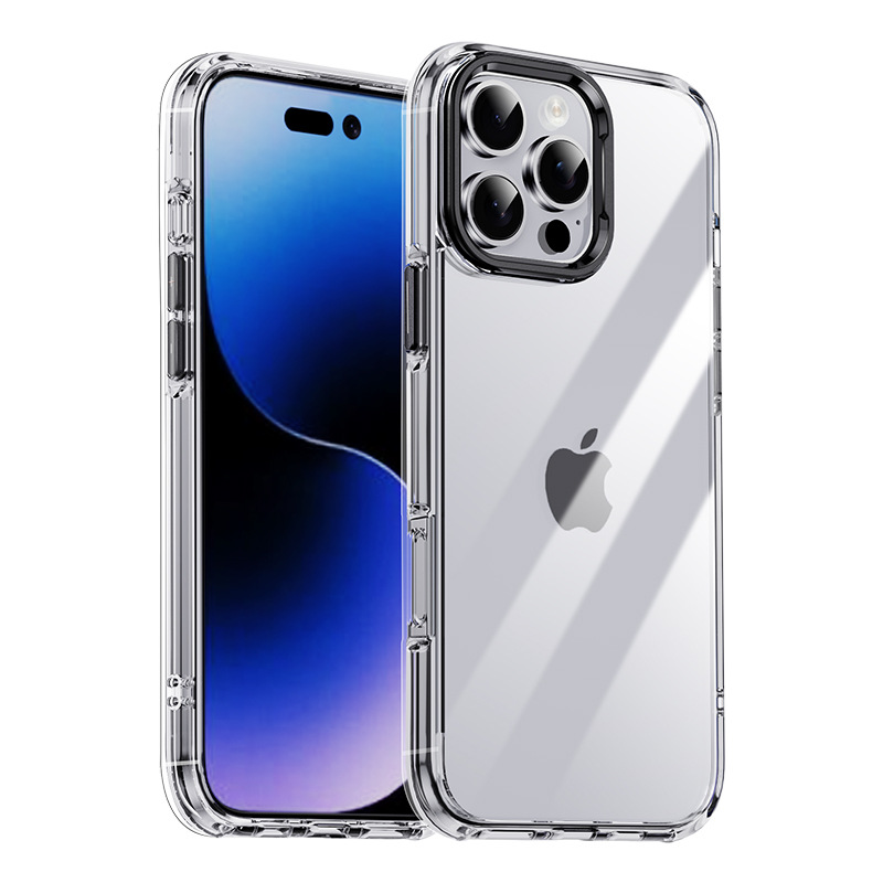 Picture of For Apple 16pro mobile phone case new transparent iPhone16promax protective cover airbag anti-drop private model