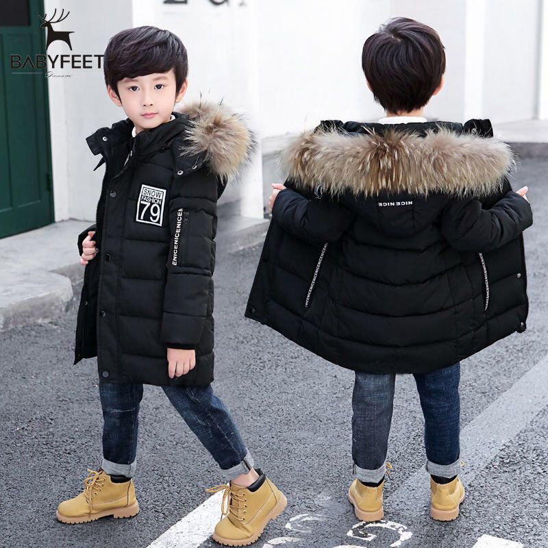 Boys' Winter Clothing 2025 Cotton Outwear Thickeneded Medium and Large Kidsren's Cotton Outwear Kidsren's Cotton Outwear Fleece-Lined Thickeneded Korean Style Outwear Zipper Shirt