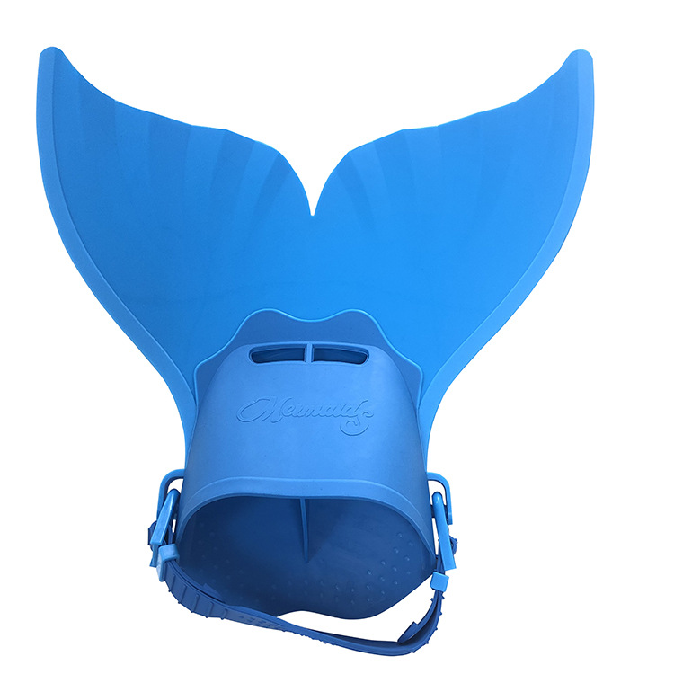 Picture of Mermaid Flippers Single-piece Whale Tail Flippers Swimming Training Flippers Children's Diving Swimming Equipment Swimming Products