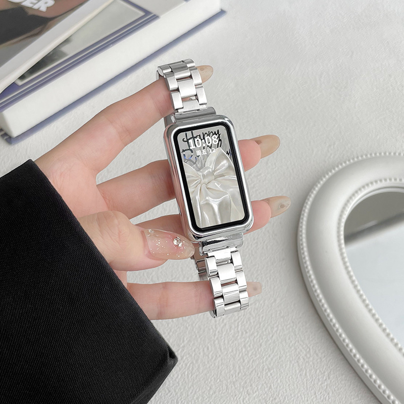 Picture of For Huawei bracelet 10/9/8/7 strap nfc version glory 6/7 wristband metal bracelet love ins summer