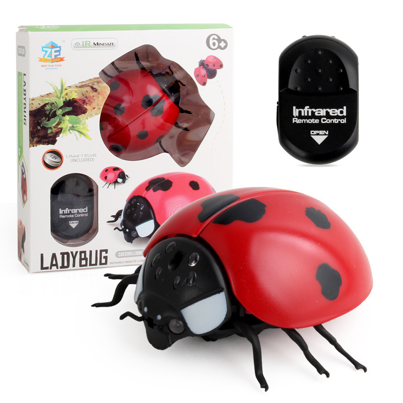 Picture of New exotic simulation infrared remote control insect fly bee ladybug crab mantis mouse trick toy wholesale