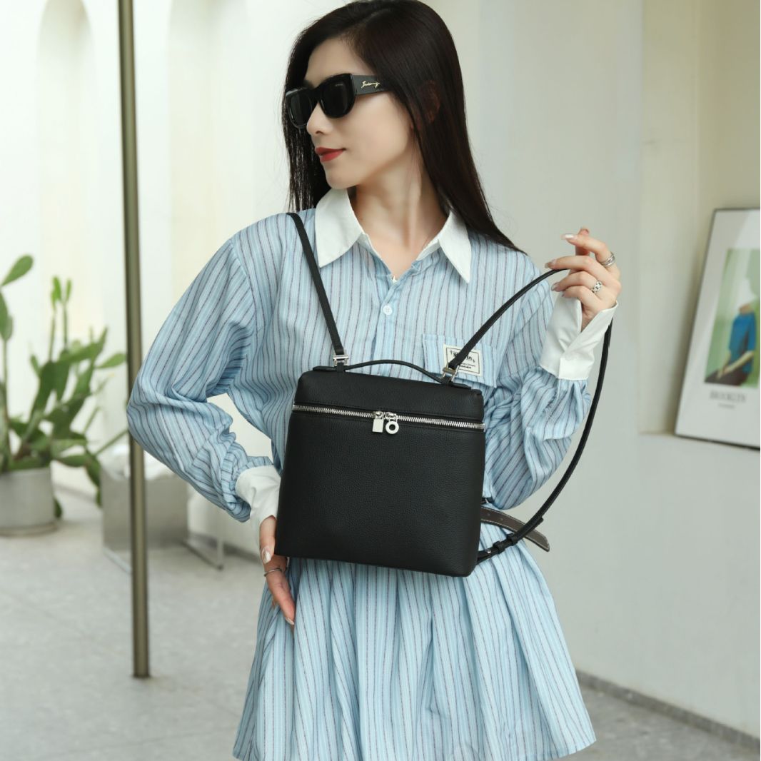 Picture of LP Casual Backpack Genuine Leather Women's Bag Portable Box Bag Large Capacity High-Level Simple Elegant Multi-Function Backpack