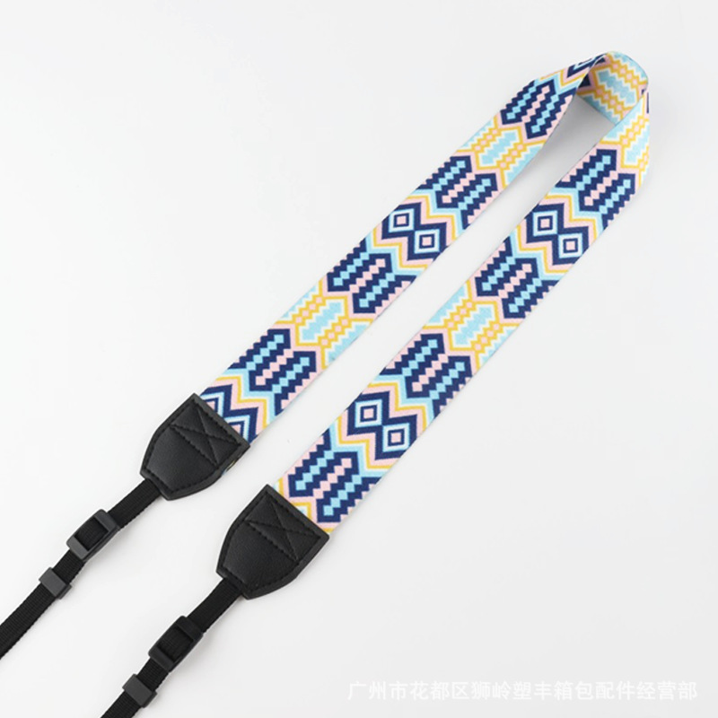 Picture of SLR Camera Shoulder Strap Camera Strap Waterproof Shock Absorbing Decompression 3.8cm Ethnic Jacquard Camera Strap
