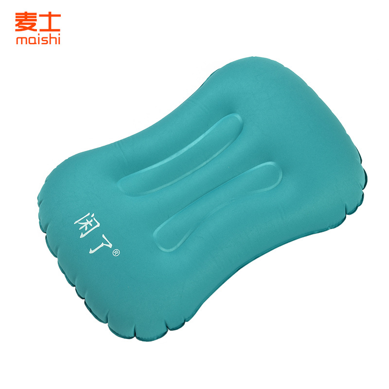 Picture of Sports Outdoor Inflatable Pillow Outdoor Supplies Pillow Protector Neck Pillow Chair Cushion Headrest Office Waist Pillow