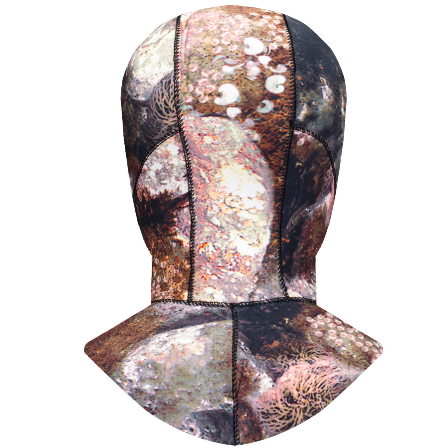 Picture of Diving Hat Camouflage 3mm Warm Underwater Cold-proof Swimming Scuba Men's Winter Swimming Women's Super Elastic Thickened Snorkeling Head with Shoulder