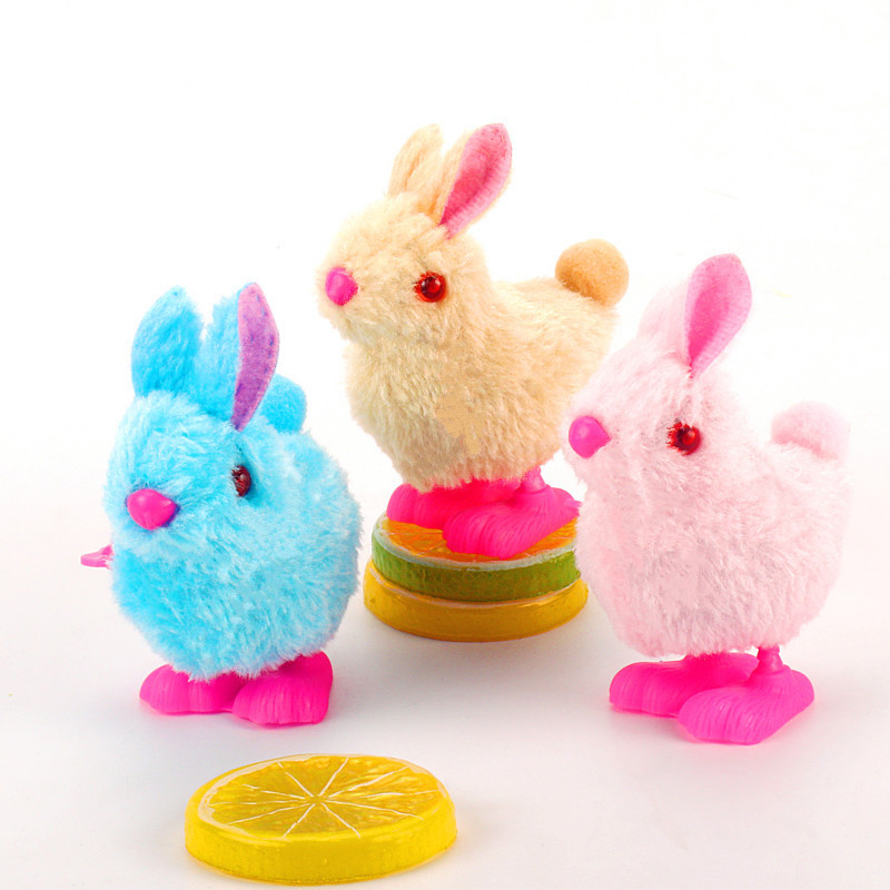 Picture of New Internet Celebrous Stuffy Plush Rabbit Stall Selling Shake Tone Same Style Coil Rabbit Children's Chain Toy