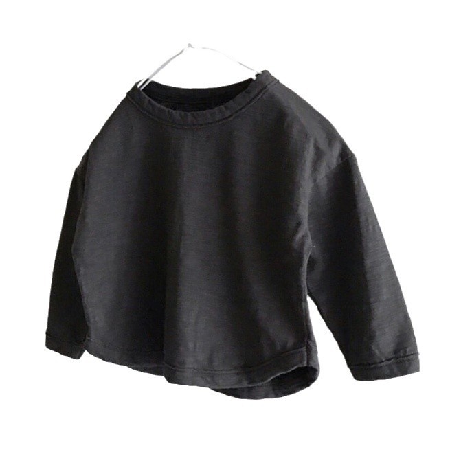 Picture of Autumn Boys' Long-Sleeved T-Shirts Bamboo Cotton Kidsren's Tops Category a Pure Color Round Neck Girls' Bottoming Shirts for Babies and Middle-Aged Kidsren