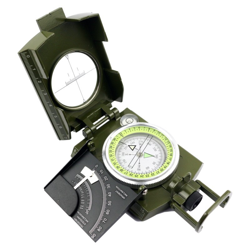 Picture of Cross-border Hot Selling K4074 High Precision Outdoor American Multi-function Army Green Compass Compass North Metal Belt Luminous