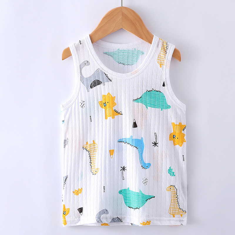 Picture of Children's vest summer cotton thin boys and girls baby breathable bottoming belly baby sleeveless small vest wholesale