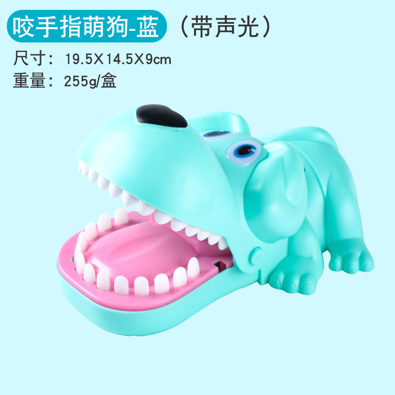 Picture of Large decompression crocodile finger-biting toy teddy man props evil dog hand-biting children's toy shark tooth extraction game