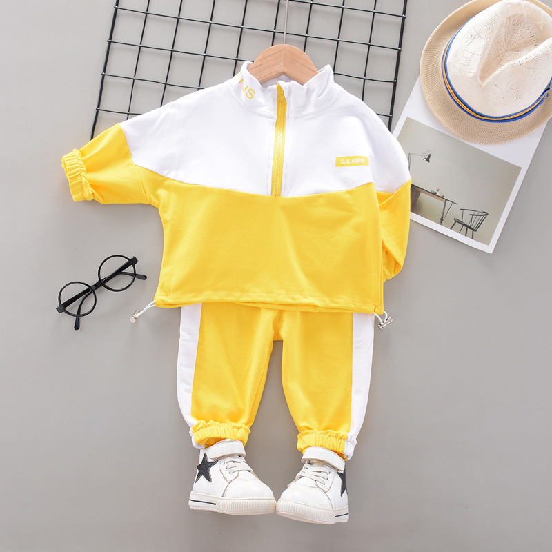 Picture of Korean version of the Spring and Autumn new men's and women's leisure sports version of the long sleeve suit foreign trade children's baby clothing a generation of hair