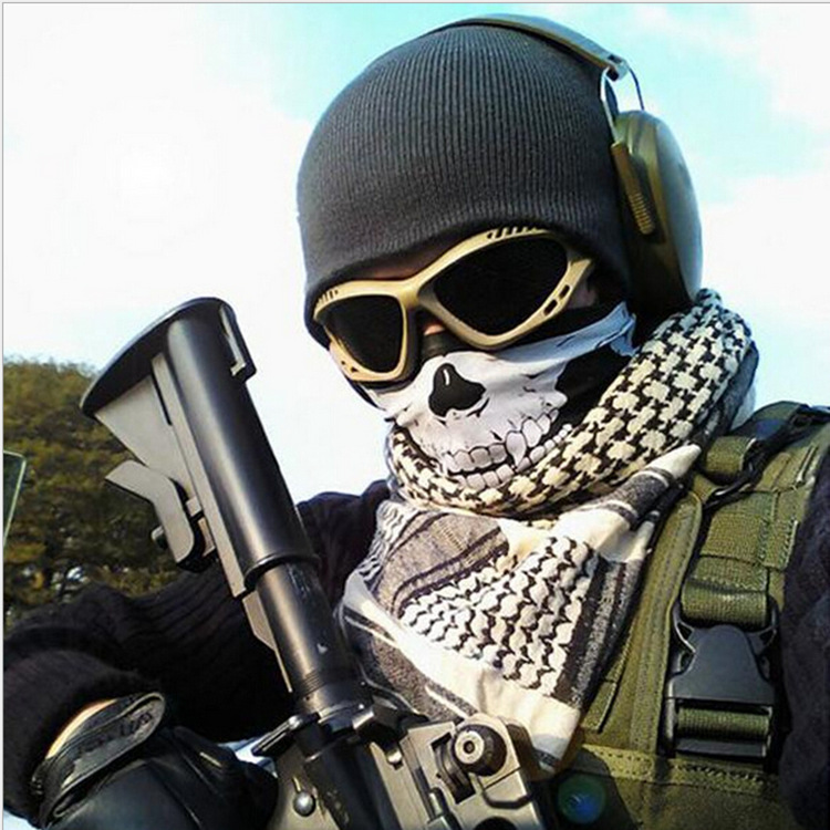 Picture of Seamless Multifunctional Magic Headscarf, Ever-Changing Mask, Warm Erection, Halloween Props, Skull Headscarf