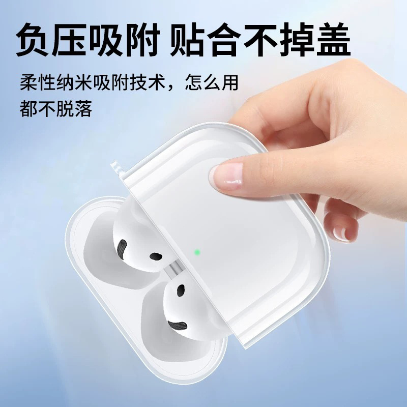Picture of 2024 new applicable airpods4 protective case tpu transparent soft case anti-fall Apple 4 generation earphone protective case