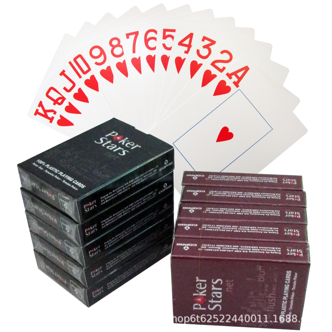 Picture of Frosted Plastic Playing Cards Washable Large Characters Printed Pvc Playing Cards Red and Black Optional Yellow Fine Sand Plastic