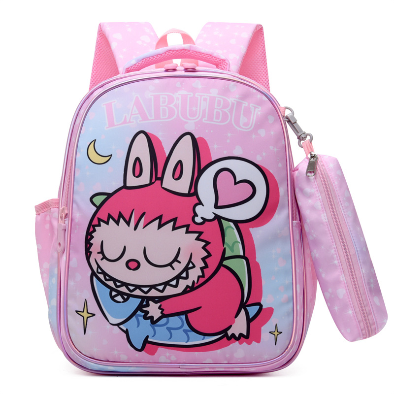 Picture of Cross-Border New Labu Student Schoolbag Cartoon Backpack K-Style Large Capacity Bubble Mart Kidsren's Backpack