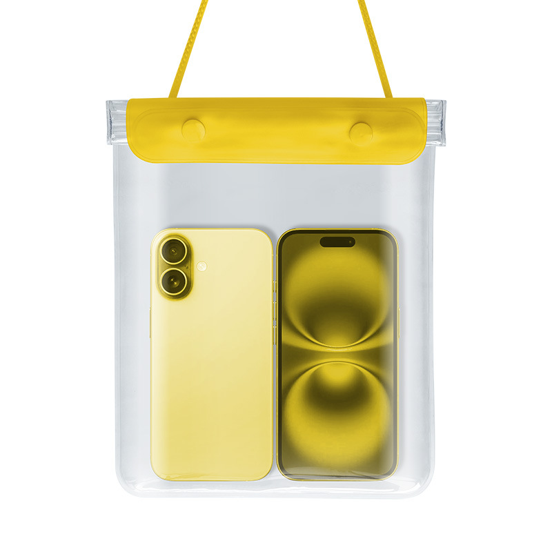 Picture of Large Mobile Phone Waterproof Case Transparent Waterproof Mobile Phone Bag Rider Takeout Special Touch Screen Rechargeable Mobile Phone Waterproof Bag