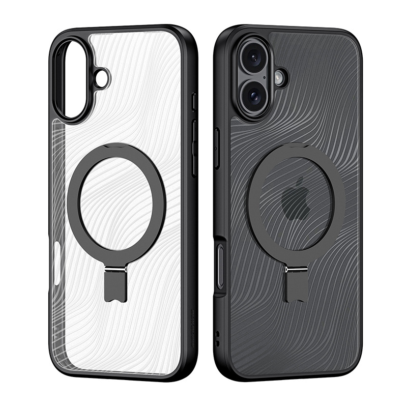 Picture of Suitable for Iphone17Pro Transparent Frosted Mobile Phone Case Wholesale Magsafe Magnetic Apple 17 Stand Back Case